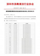 新冠病毒消毒清洁初级技能培训班合格人员名单公示
